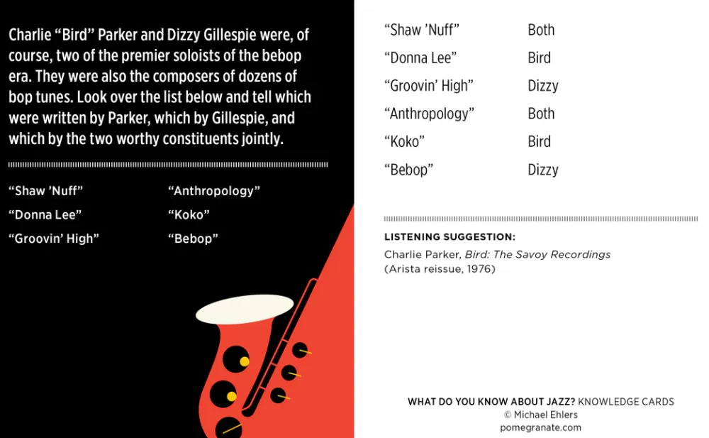 Pomegranate What Do You Know about Jazz? Knowledge Cards- Games & Puzzles