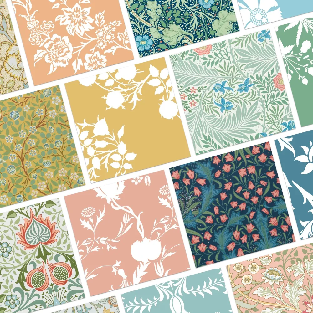Pomegranate William Morris Origami Florals- Coloring Books & Crafts|Journals & Other Stationery
