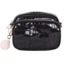Pom Pom London Black Patent Croc Original Bag- Pom Pom London