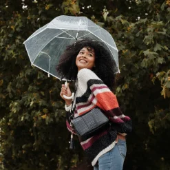 Pom Pom London Black Patent Croc City Bag- Pom Pom London