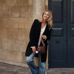 Pom Pom London Burgundy Cleopatra Strap- Pom Pom London