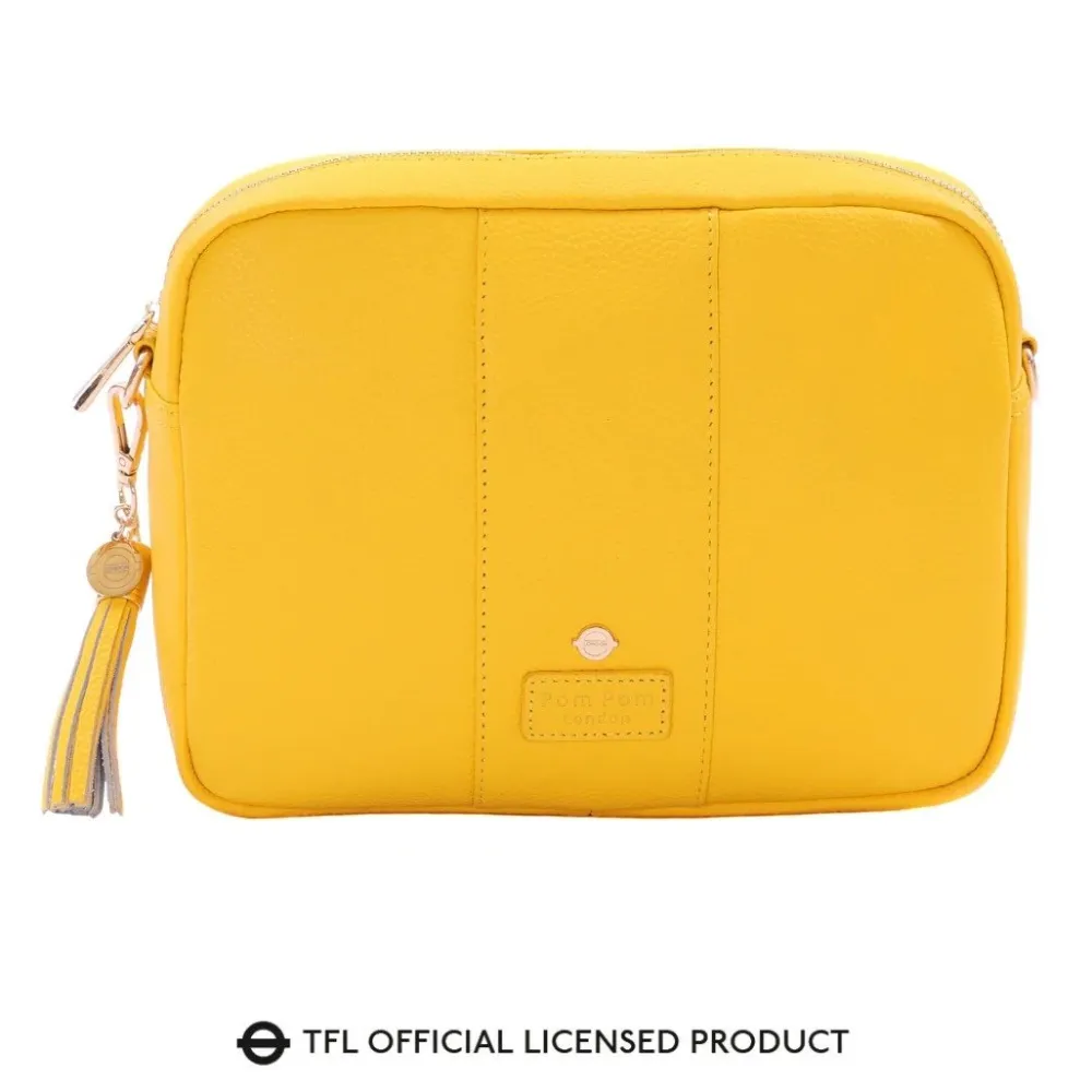 Pom Pom London Circle Line Yellow London City Plus Bag- Pom Pom London