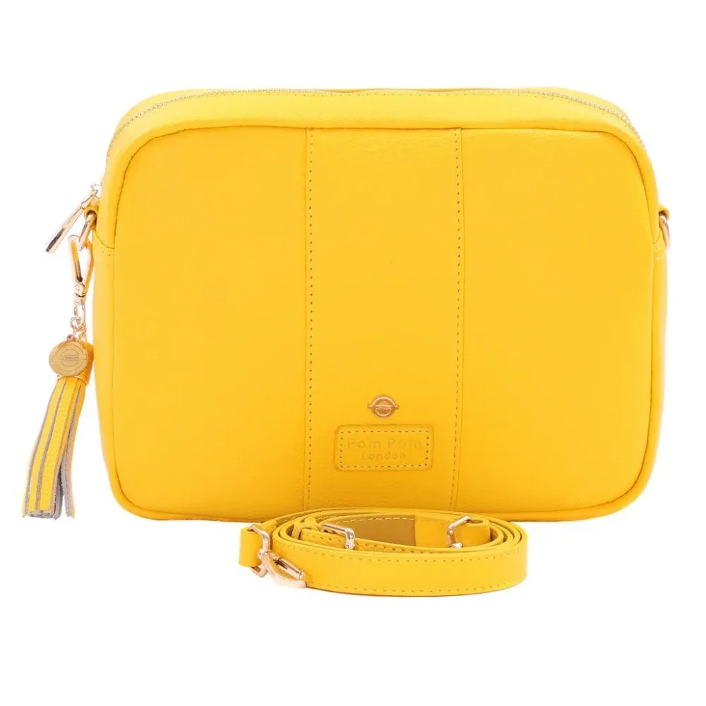 Pom Pom London Circle Line Yellow London City Plus Bag- Pom Pom London