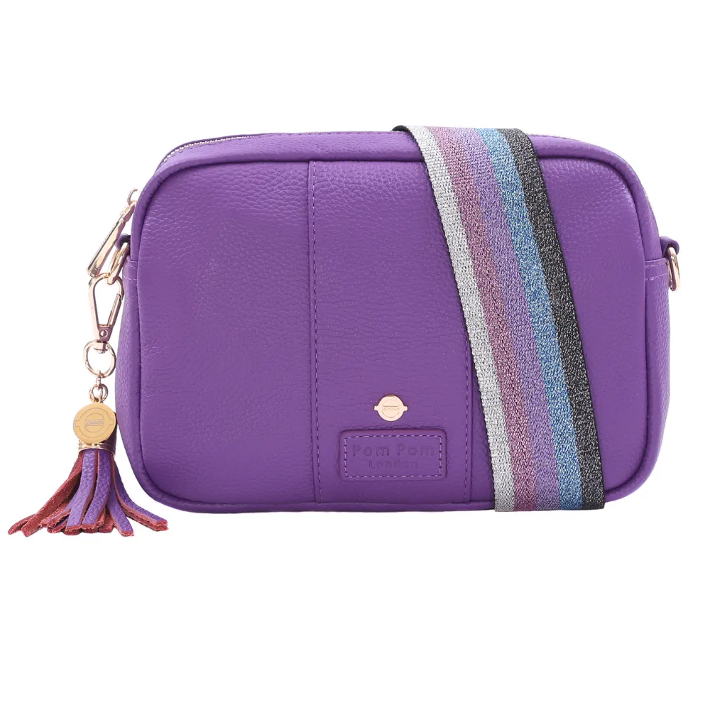 Pom Pom London Elizabeth Line Purple London City Bag- Pom Pom London