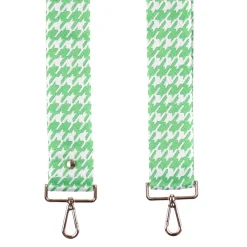 Pom Pom London Green Hounds Tooth Strap- Pom Pom London