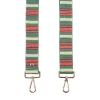 Pom Pom London Green Multi Stripe Strap- Pom Pom London