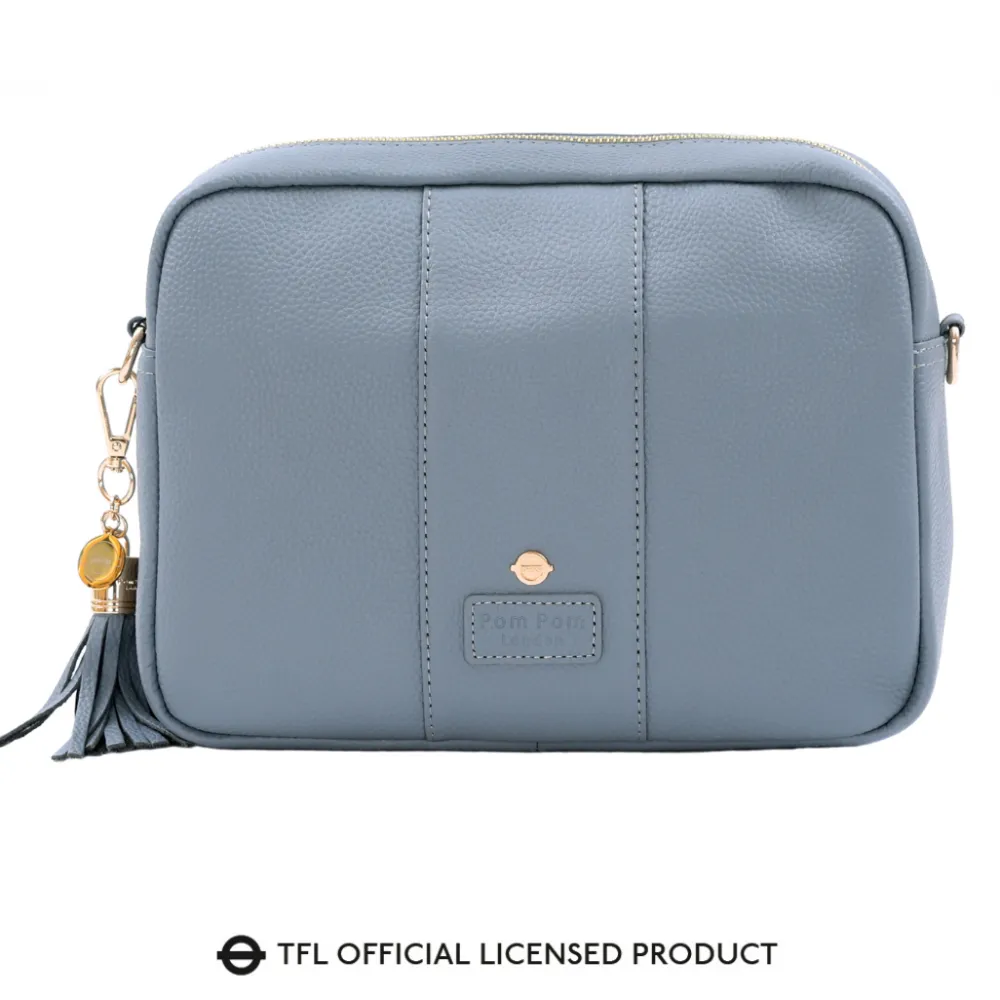 Pom Pom London Jubilee Line Grey London City Plus Bag- Pom Pom London