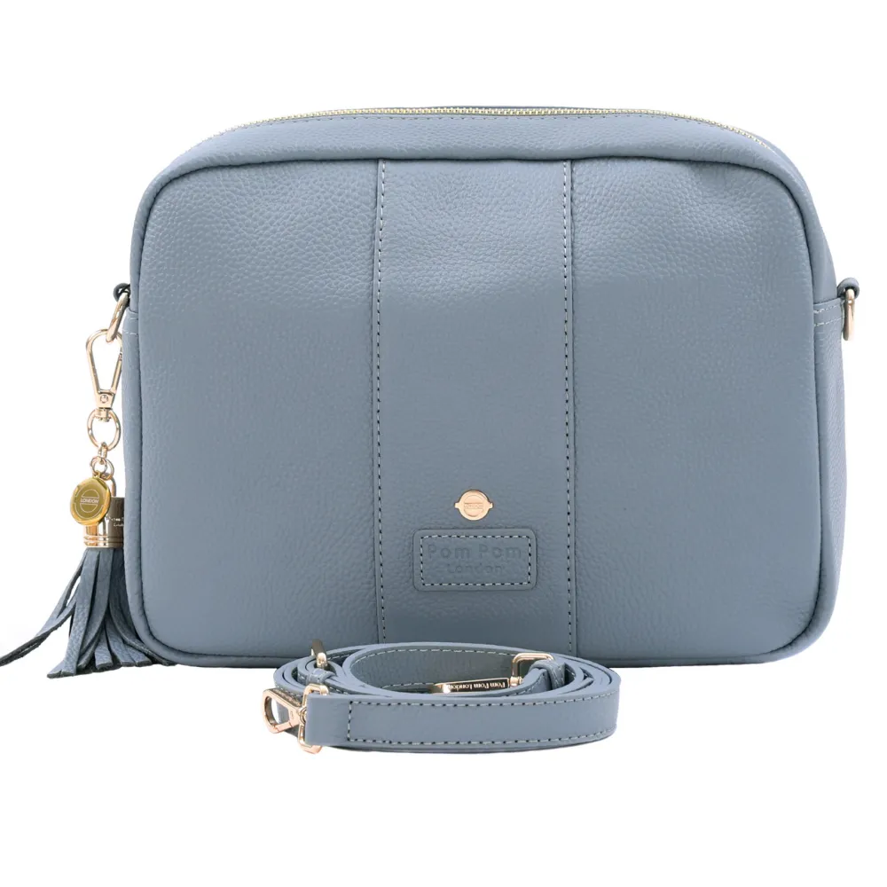 Pom Pom London Jubilee Line Grey London City Plus Bag- Pom Pom London