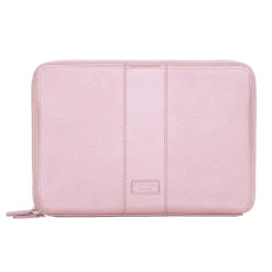 Pom Pom London Metallic Pale Pink Laptop Sleeve- Pom Pom London