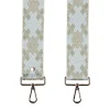 Pom Pom London Mint & Blue Cross Stitch Strap- Pom Pom London
