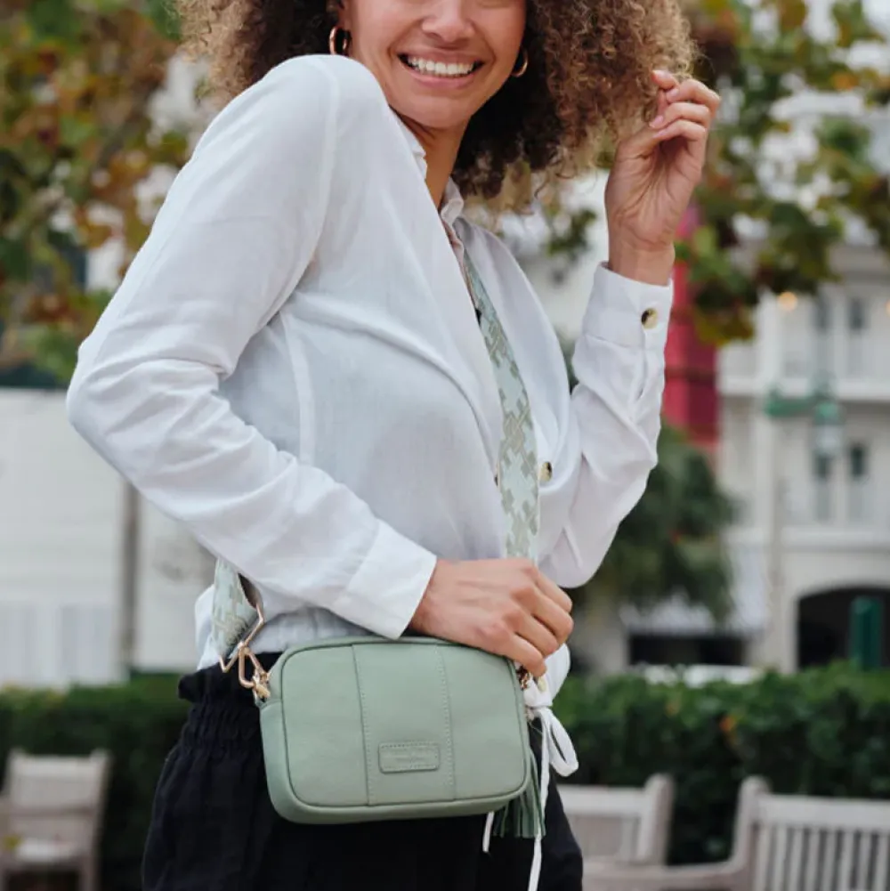 Pom Pom London Mint Green City MINI Bag- Pom Pom London