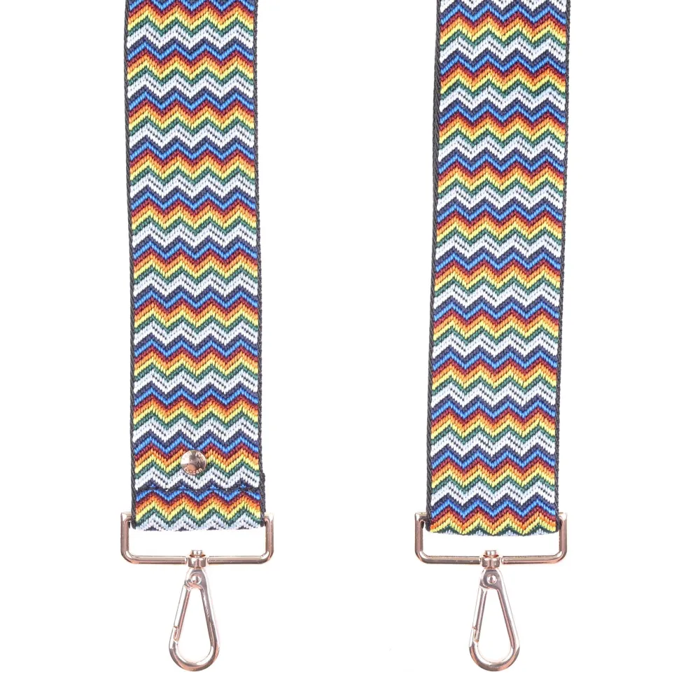 Pom Pom London Multi Zig Zag Strap- Pom Pom London