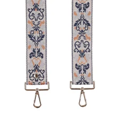 Pom Pom London Navy Floral Strap- Pom Pom London