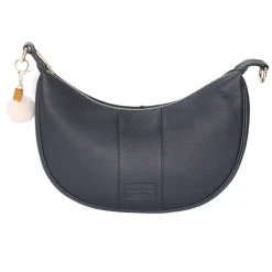 Pom Pom London Navy Sutton Sling Bag- Pom Pom London