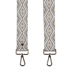 Pom Pom London Oatmeal & Grey Mosaic Strap- Pom Pom London