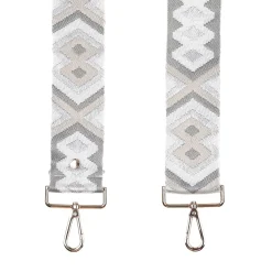 Pom Pom London Off-White Diamond Strap- Pom Pom London