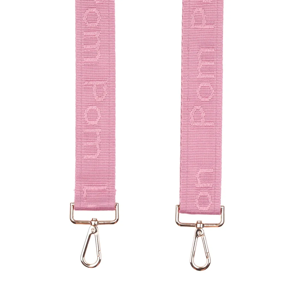 Pom Pom London Pink Logo Strap- Pom Pom London