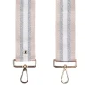 Pom Pom London Platinum & Silver Stripe Strap- Pom Pom London