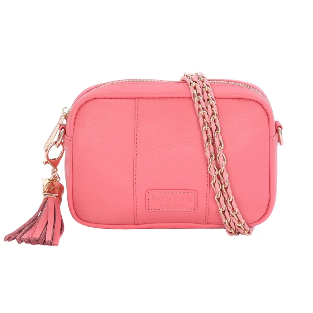 Pom Pom London City MINI Bag Coral Pink- Pom Pom London