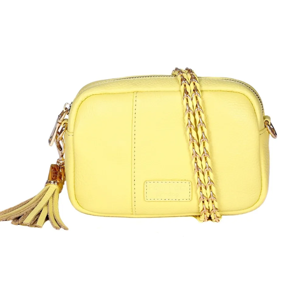 Pom Pom London Sherbet Lemon City MINI Bag- Pom Pom London