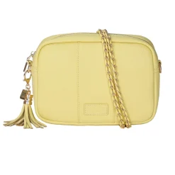 Pom Pom London Sherbet Lemon Weave Gold Chain Strap- Pom Pom London