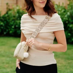 Pom Pom London Stone Zig Zag Strap- Pom Pom London
