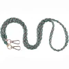 Pom Pom London Strap Gold Chain Madeira Green Weave- Pom Pom London