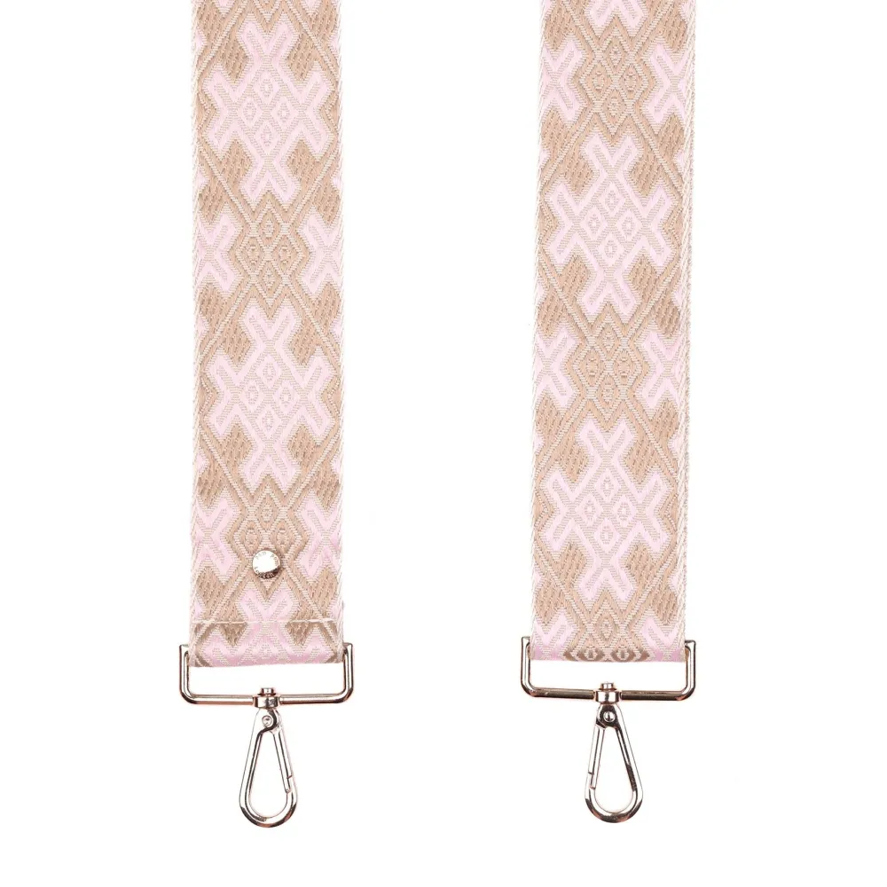 Pom Pom London Strap Pink Cross Stitch- Pom Pom London