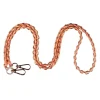 Pom Pom London Tangerine Weave Gold Chain Strap- Pom Pom London