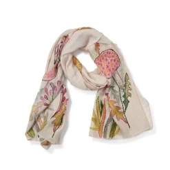 Pop Flowers Pink Scarf- Scarves & Wraps