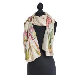 Pop Flowers Pink Scarf- Scarves & Wraps