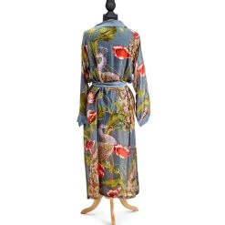 Poppies & Peacocks Robe- Robes, Nightgowns & Dresses