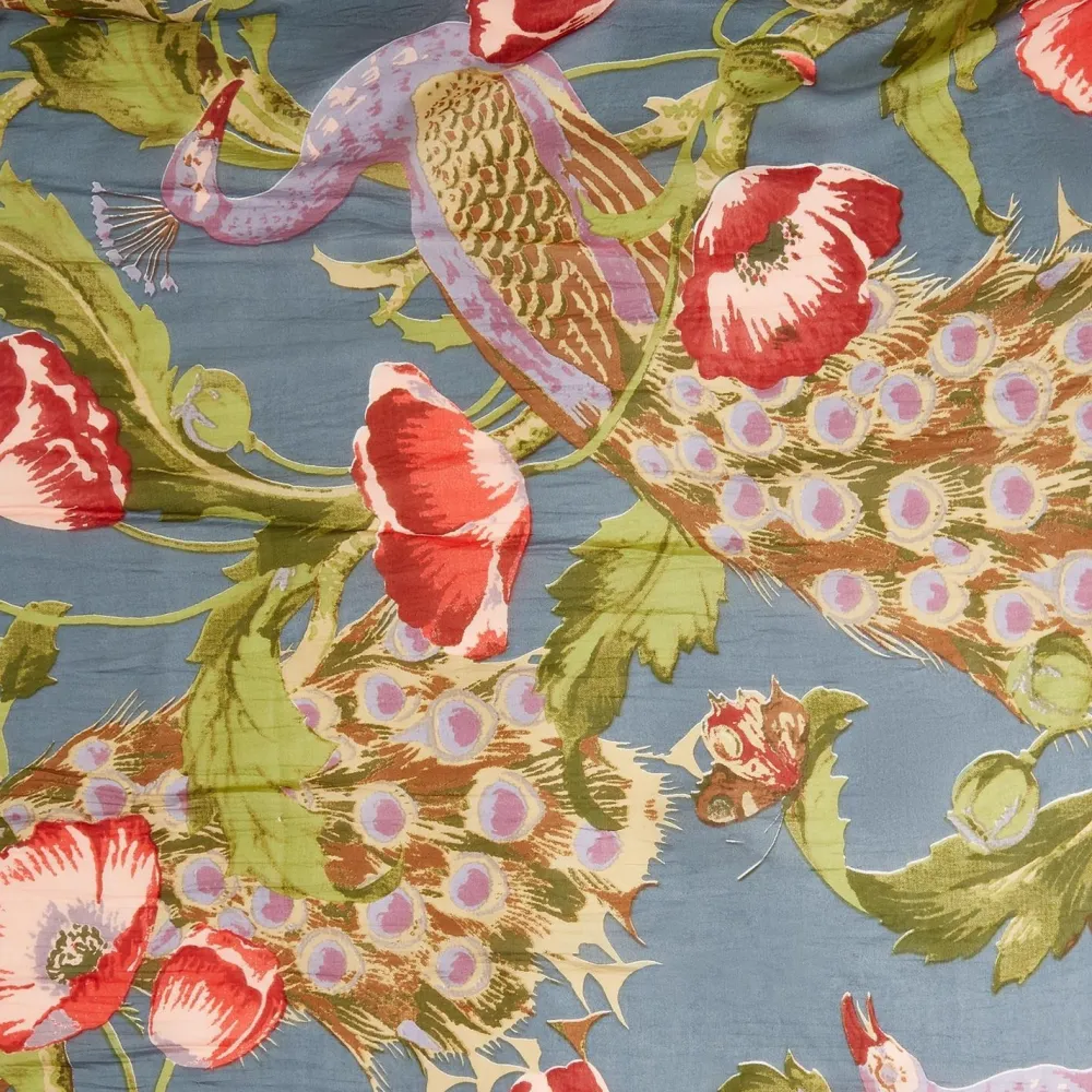 Poppies & Peacocks Robe- Robes, Nightgowns & Dresses