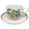 Portmeirion Pomona Breakfast Cup & Saucer (Princess of Orange Pear)- Teacups & Saucers