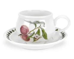 Portmeirion Pomona Teacup & Saucer (Grimwoods Royal George Peach)- Teacups & Saucers