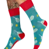Powder UK Centre Court Teal Blue Socks- Socks