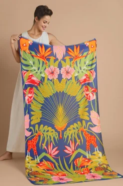Powder UK Deco Jungle Printed Scarf- Scarves & Wraps