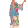 Powder UK Floral Study Denim Blue Kimono Gown- Robes, Nightgowns & Dresses