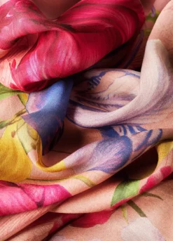 Powder UK Floral Study Petal Pink Kimono Gown- Robes, Nightgowns & Dresses