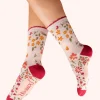 Powder UK Flower Meadow Cream Women's Ankle Socks- Socks