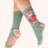 Powder UK Glitter Cosy Fox Ankle Socks- Socks
