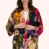 Powder UK Midnight Posy Mid-Length Kimono- Robes, Nightgowns & Dresses