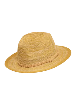Powder UK Natalie Hat (Mango) with Yellow Braid- Hats
