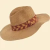 Powder UK Natasha Hat Chevron Band (Teracotta)- Hats
