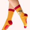Powder UK Nesting Hedgehog Mustard Women's Ankle Socks- Socks