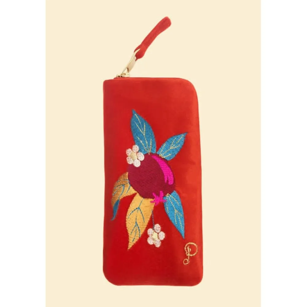 Powder UK Pomegranate in Tangerine Glasses Pouch- Sunglasses & Cases