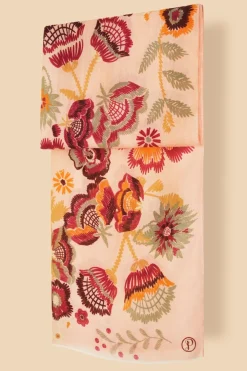 Powder UK Printed Floral Symmetry Scarf (Pink)- Scarves & Wraps
