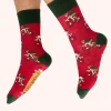 Powder UK Racing Bikes Tomato Men's Socks- Socks