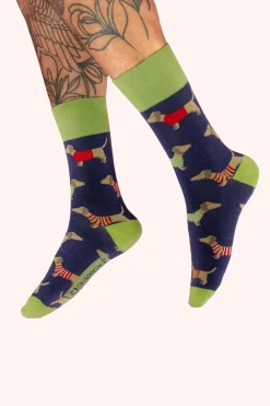 Powder UK Sausage Dogs Men's Socks- Socks
