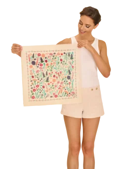 Powder UK Wild Flowers Coconut Cotton Bandana- Handkerchiefs|Scarves & Wraps